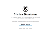 Tablet Screenshot of cristinastrombotne.com